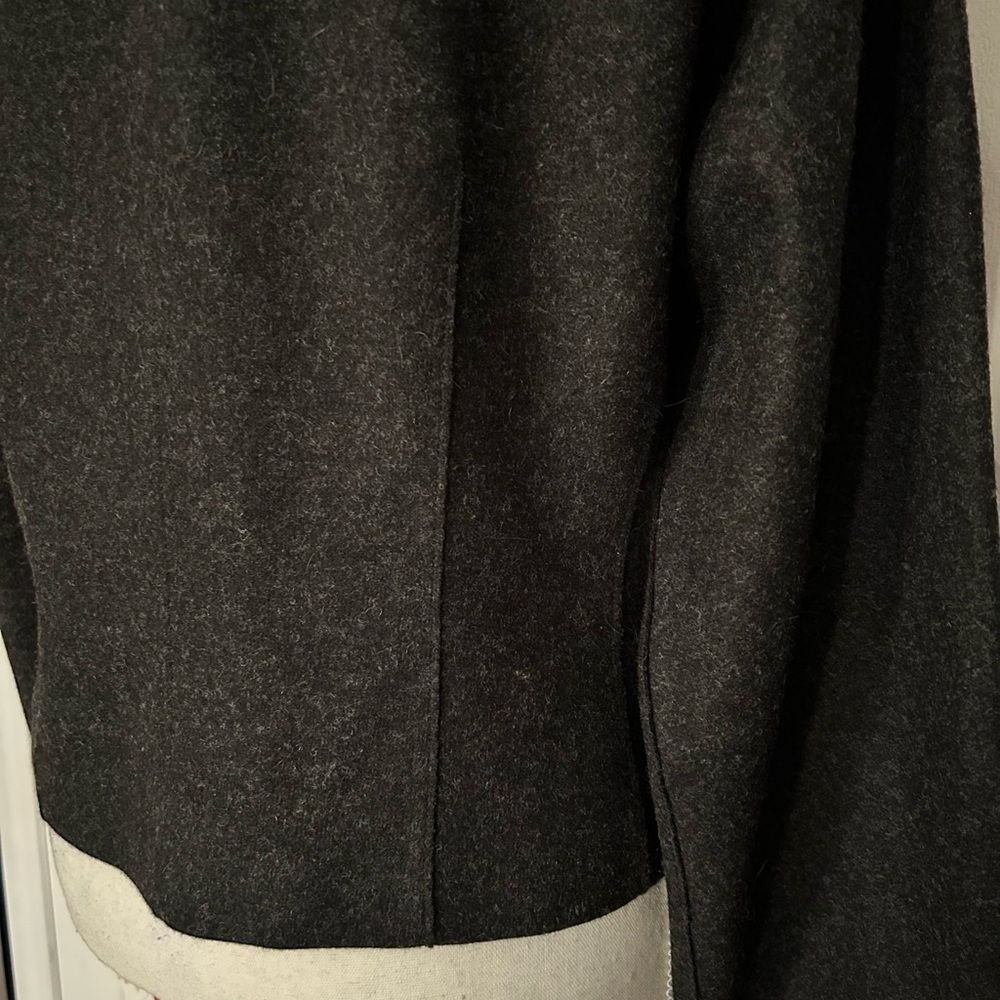 NWT LAFAYETTE 148 NEW YORK Women Wool & Cashmere Jacket, Gray, Zipper, Size 10 - Picture 3 of 8
